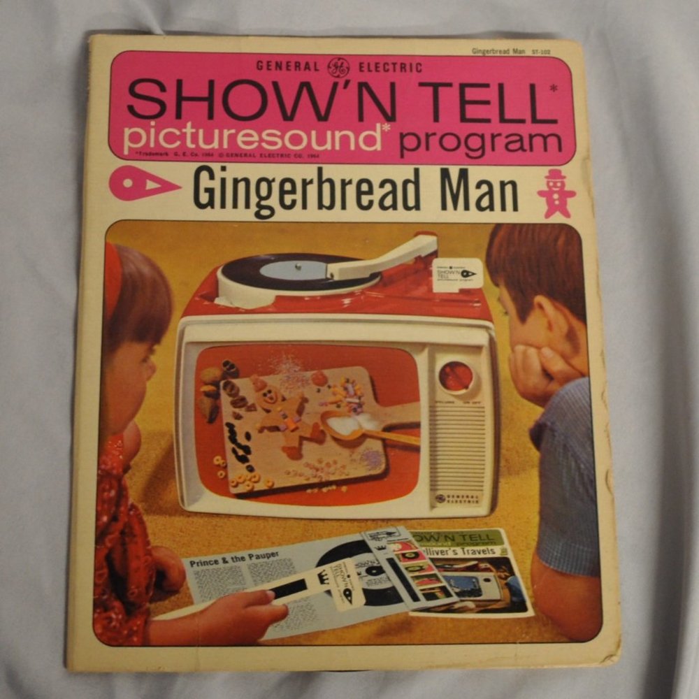 3 for $36 - vintage Show N Tell picturesound 1964 Gingerbread Man (141w)